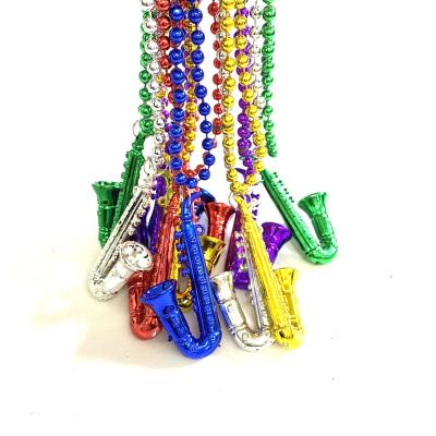 China Party Supplies Mardi Gras Party Bead Necklace Happy Birthday Necklace Gift Decoration for sale