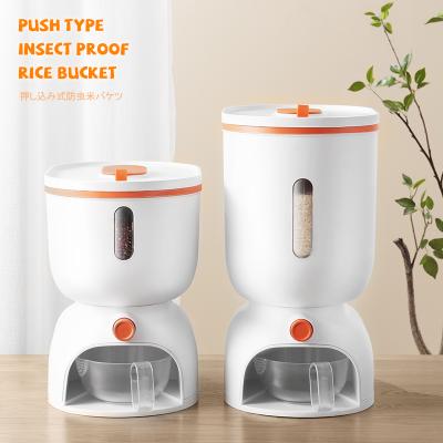 China 2021 New 2L Flour Rice Cylinder Rice Cylinder Insect Repellant And Moisture Proof Sustainable Household Sealed Storage Canned Rice Bucket for sale