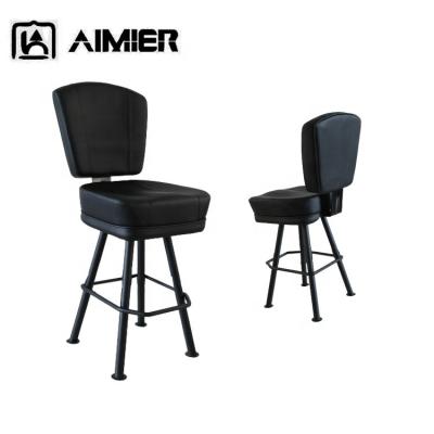 China New Arrival Contemporary Slot Machine Chairs Genuine Leather Poker Chairs Modern Four Leg Fixed Casino Chairs for sale