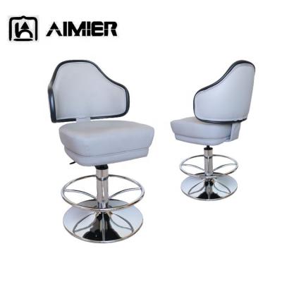 China Gray Smooth Good Quality Slot Machine Casino Contemporary Adjustable Chair Heavy Duty Metal Poker Chair for sale