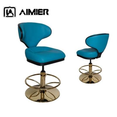 China Contemporary Novelty Comfort Quality Slot Machine Chair Blue Casino Adjustable Chair Heavy Duty Metal Poker Chairs for sale