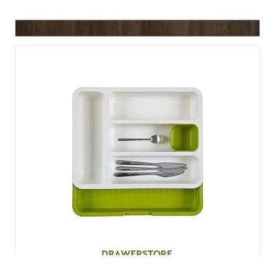 China Kitchen Minimalist Retractable Drawer Matching Box Cutlery Storage Divider Buffet Knife Fork ChopsticksSpoon Holder for sale