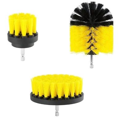 China Viable Electric Brush Kit Seal Cleaning Brush Carpet Glass Car Tire Nylon Plastic Round Brush No Drill for sale