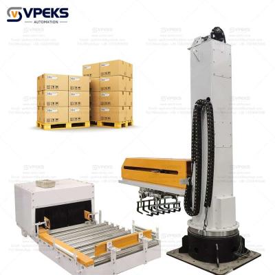 China Efficiency And Automated Palletizer Machine For Bag Carton Box Palletizing Te koop