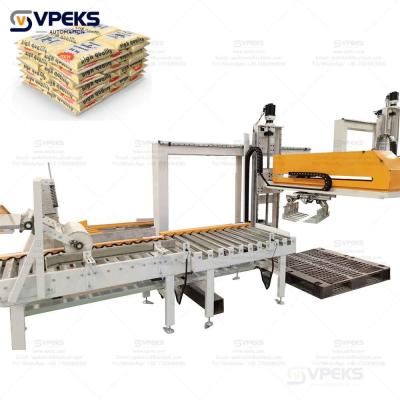 China Automatic Pallet Stacker Low Level Palletizer Machine With 0.8Mpa Air Supply Pressure Te koop