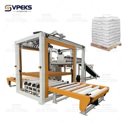 Chine Speed Schneider PLC Palletizer With OMRON Senors Customizable Palletizing Height 1300-1800mm à vendre