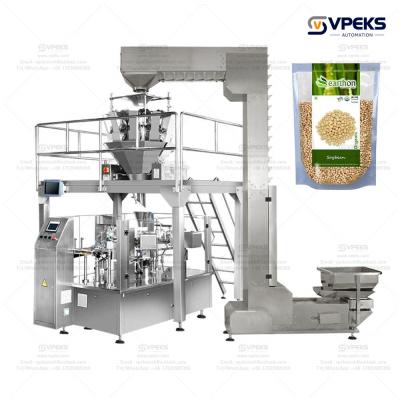 China Pop Corn Potato Chip Weigher Packing Machine For Coffee Beans Packaging for sale