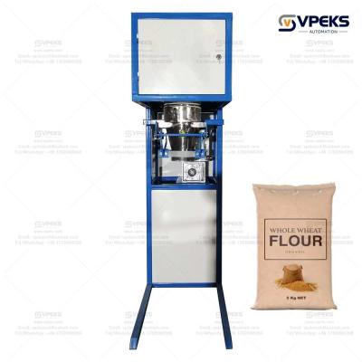 China Double Weighing System Semi Automatic Packing Machine For 10kg To 50kg Bag Weight VPK-SC50 AC380V/50Hz for sale