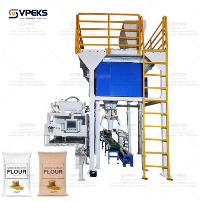 China Powder Paper Bag Filling Packing Machine Air Or Auger Valve Bag  Bagging System for sale