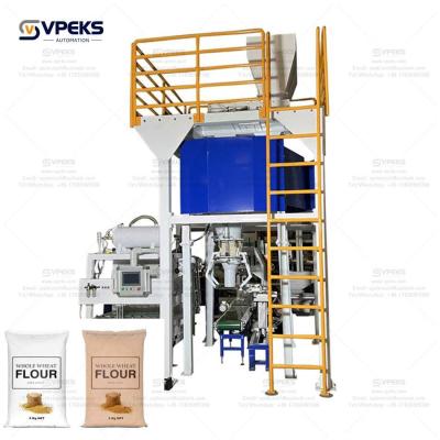 China Packaging Machine Robot Filling bagging Line For Wood Pellets 500 Bags/Hour 15kg for sale