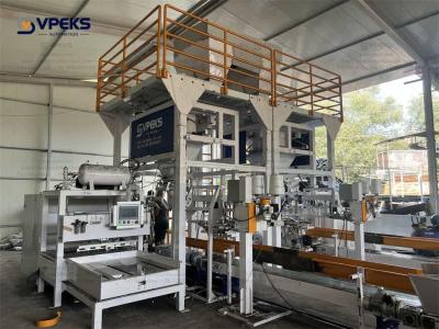 China Automatic Vegetable Packing Machine With 2 Heads Belt Linear Weigher Weighing And Packaging Machine for sale