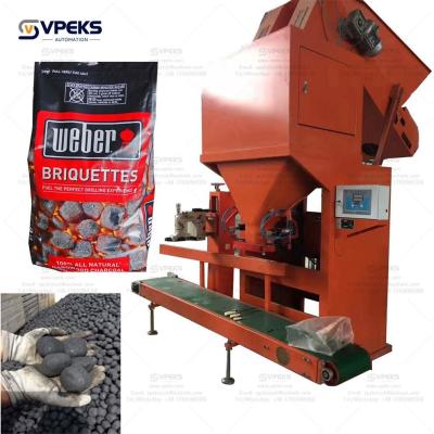 China Automatic Packing 5Kg15Kg 20Kg 25Kg Firewood Can Sealing Non-woven Bag Teak Coal Wood Pellet Charcoal Packaging Machine for sale