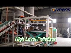 Talc Powder High Speed Robotic Palletizer Three Phase 380V 500-700 Bags/Hour