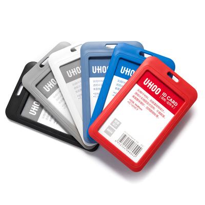 China The other ready to ship solid plastic color pp identification card holder for sale