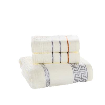 China Manufacturer Selling Brown Towel Set Super Warm Dry Coral Fleece Sets Luxury Towel Towel Set for sale