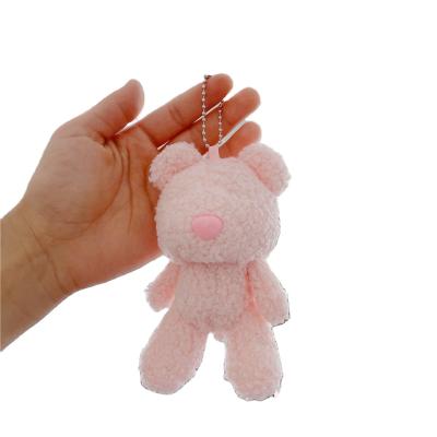 China New Arrival Plush++ PP Cotton Bear Backpack Toy Charm Pendant Multicolor Cute Bear Plush Key Chain Key Chain for sale