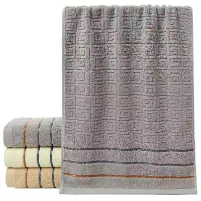 China Child Safe Manufacturer Selling Comfort Cotton Bath Towel Absorbent Brown Premium Bath Towel for sale