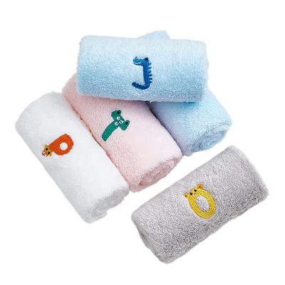 China New Product Children's Towel Comfort Cotton Blue Children's Towel Kids Towel Cartoon Child Safe To List for sale