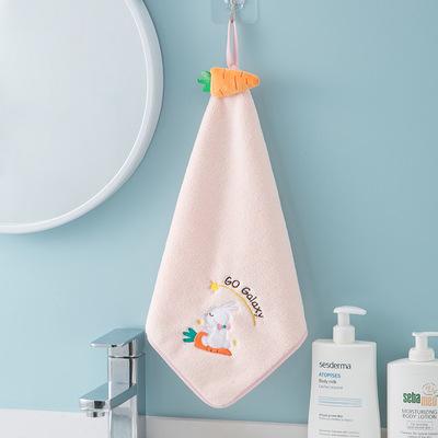 China Factory direct sales kids towel set QUICK DRY pink organic hand towel set square towel set for sale