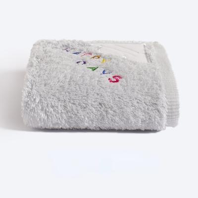 China Factory Price Newborn Towel Kids Cotton Towel Gray Towel Safe For Cartoon Children For Sale for sale