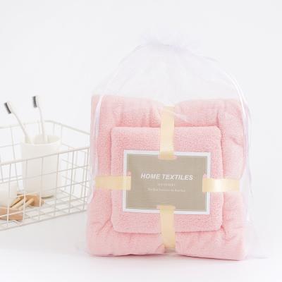 China New Arrival Hypoallergenic Multicolor Microfiber Bath Towel Set Woven Towel Super Soft Absorbent Towel for sale