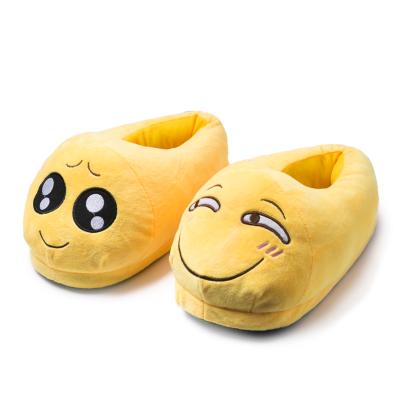 China Fashion Trend China Manufacturer Custom Wholesale Cheap Plush Slipper Emoticons Non-slip Indoor Slippers For Women for sale