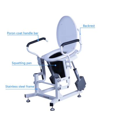 China New Rehab Center Design with Pan Auto Lifting Portable Toilet Seat for Public Toilet Room for sale