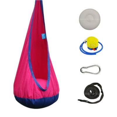 China Modern Inflatable Cotton Portable Kids Swing Hammock Tree Pod With Hardware Accessories for sale