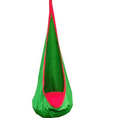 China Modern 100% Cotton Kids Hanging Pod Chair Kids Swing Pod Swing Seat for sale