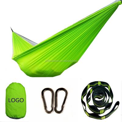 China Wholesale Outdoor Portable Nylon Hammock Ripstop Double Hammock Costom Size Camping Convenient for sale