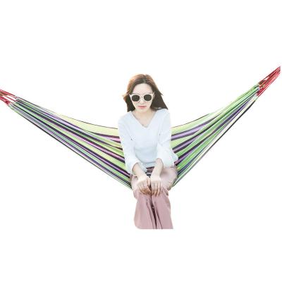 China Convenient Wholesale Customized Cotton Canvas Hammock For Outdoor Activity for sale