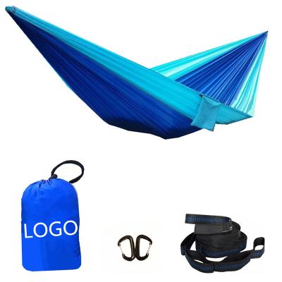 China Convenient Stand Tier 380t(20d) Nylon Hammocks Top Nylon Garden Camping Hammock for sale