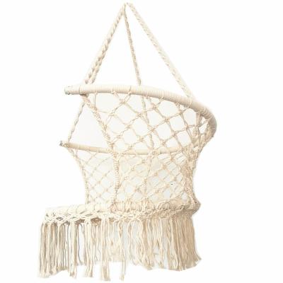 China Outdoor Macrame Convenient Round Hammock Hanging Chair Knitted Sofa for sale