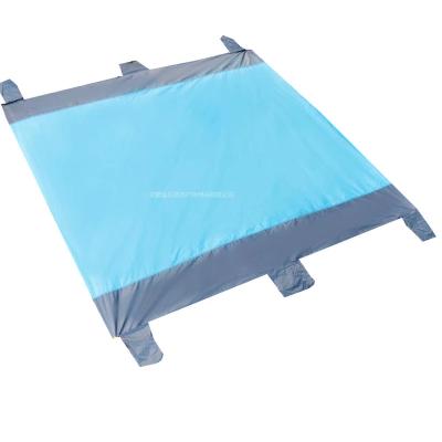 China Wholesale Waterproof Parachute Blanket 210T Nylon Pocket Beach Sandproof Beach Blanket for sale