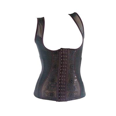 China Antibacterial Waist Trimmer Tummy Control Hook And Eye Closure Corset Shaping Waist Trainer Corset for sale