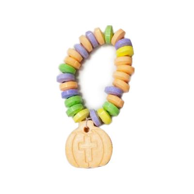 China Glucose 14g Pumpkin Bracelet Candy In Tablets Candy Sweets And Wonka Tablet Candy for sale