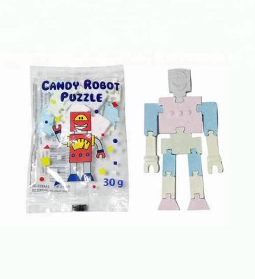 China Mint Glucose Dextrose Robot Puzzle Fruit Press Tablet Candy Sugar Fruit Press Candy for sale