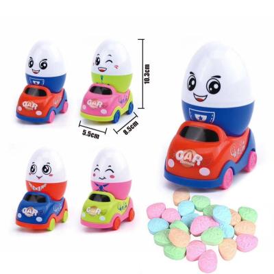 China Glucose 20g The Eggs Of Candy Locomotive Toy With Glucose Tablet Candy for sale