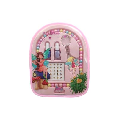 China Waterproof Kids Makeup Kit for Girls Kids Makeup Bag Cosmetics Set with Nail Polish Lip Balm for sale