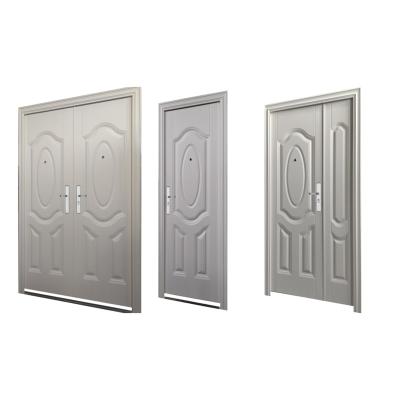 China Turkish Metal Front Steel Security Door Exterior Entrance Anti-theft Factory Hot Sales for sale