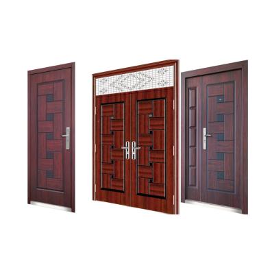 China Wholesale price anti-theft cold rolled steel plate door modern external steel security entrance door for sale