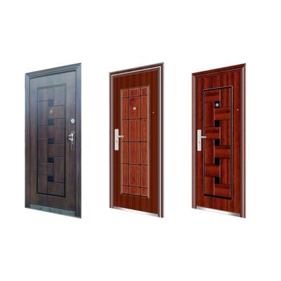 China House Puerta De Seguridad Steel Anti-theft Steel Main Door Exterior Entrance Imitate Front Security Modern Steel Doors Bronze for sale