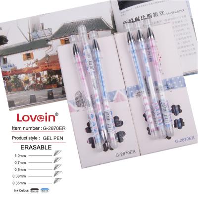 China Cartoon Erasable Student Refill Gel Pens Normal Personalized Custom Logo for sale