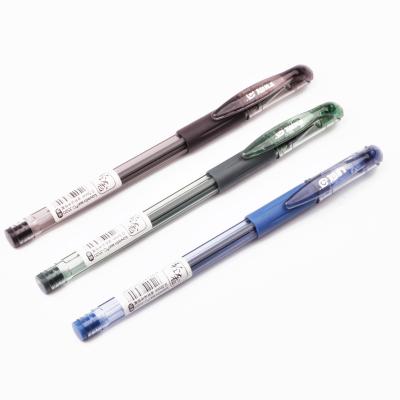 China Office Normal Students Use To Write Signature Pen And Take Notes Gel Pen 0.5 Transparent Black Gel Pens for sale