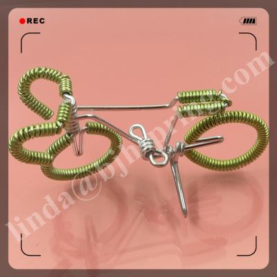 China Industrial Hardware Automobile Motorcycle Car DIY All Kinds Of Design Colorful Coiled Metal Wire Bike Small Decoration for sale