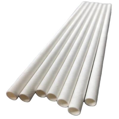 China Eco - Friendly Recycled Biodegradable White Paper Straws Bulk For Drinking for sale