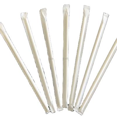 China Wholesale Disposable Individually Wrapped Paper Drinking Straw for sale