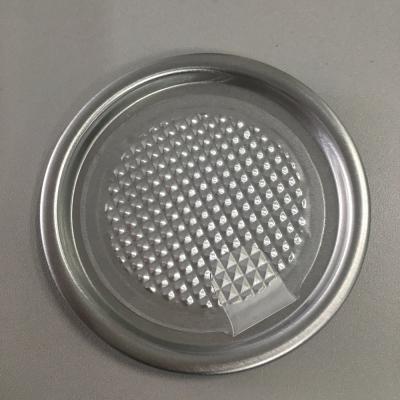 China Non Spill 99mm Aluminum Easy Open Skin Off Lid Ends With Aluminum Ring For Paper Box for sale