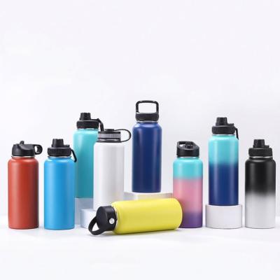 China Viable Wholesale Custom 18/32/40 Ounce BPA Free Sports Water Bottle Double Wall Vacuum Insulated Thermoses Stainless Steel Water Bottles for sale