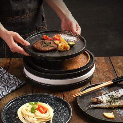 China Viable Wholesale Ceramic Steak Dish Porcelain Stoneware Stoneware Dish Matte Dinner Dish Sets Dish Restaurant Dinnerware Dishes for sale